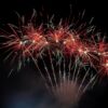 Feu d'artifice rouge