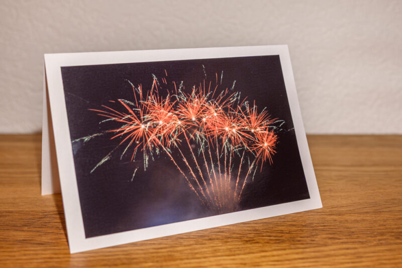 Feu d'artifice rouge