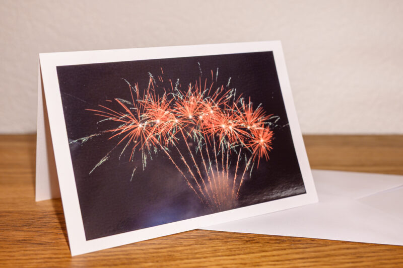 Feu d'artifice rouge