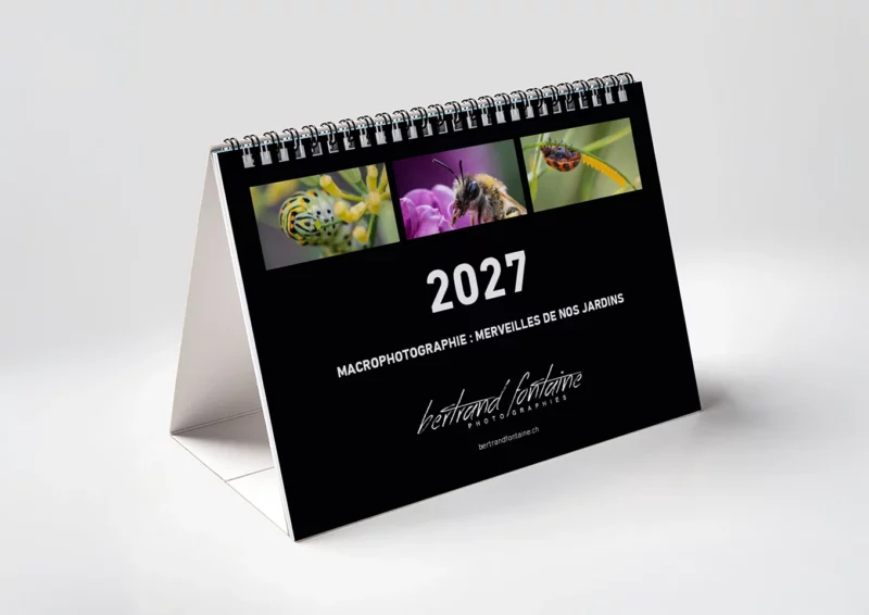Calendrier de bureau 2027 "Macrophotographie : Merveilles de nos jardins"
