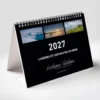 Calendrier de bureau 2027 "Lumières et contrastes du Nord"