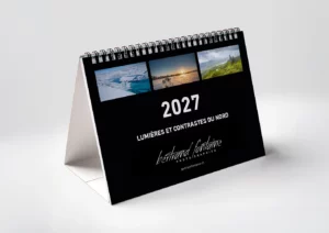 Calendrier de bureau 2027 "Lumières et contrastes du Nord"