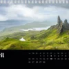 Calendrier de bureau 2027 "Lumières et contrastes du Nord"