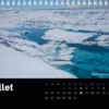 Calendrier de bureau 2027 "Lumières et contrastes du Nord"